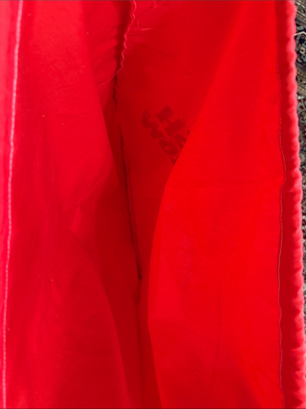 Bright Red Drawstring Laundry/Storage Bag - Picture 3 of 10